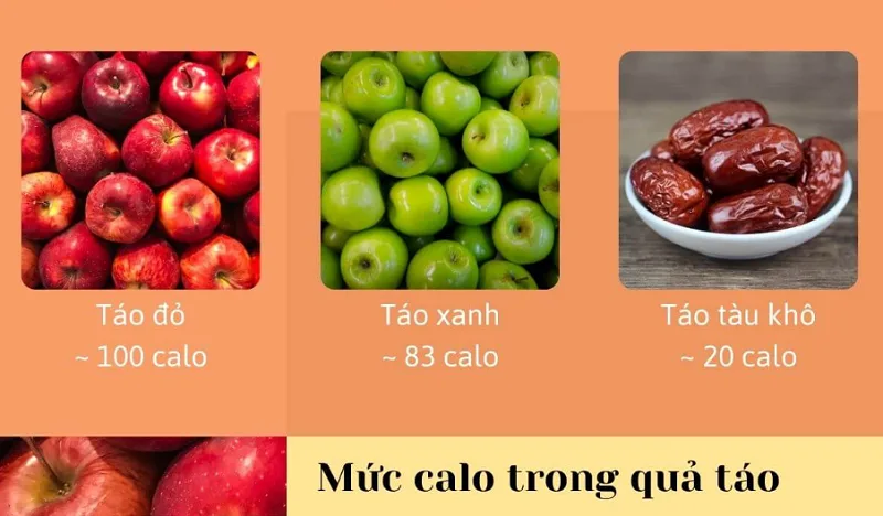 Một số cách ăn táo phổ biến và lượng calo